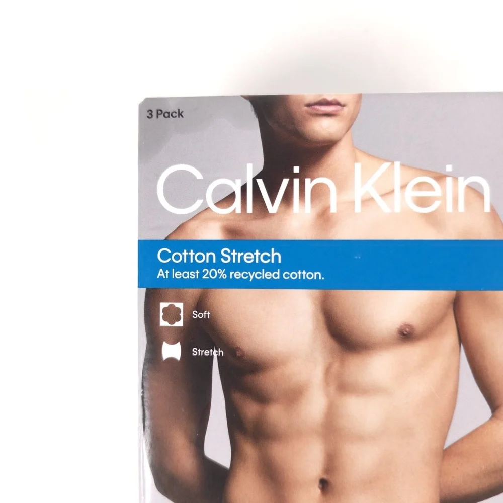 CALVIN‎ KLEIN 3 Pack BOXER BRIEF Cotton Stretch Soft Size XL